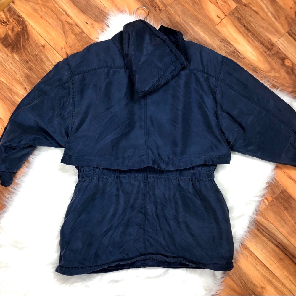 90’s Vintage BB Dakota Moda 100% Silk Bomber Parka - Picture 5 of 8